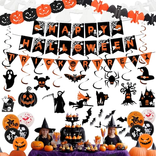 AMLOOPH Halloween Deko - Halloween Girlande, Hängedeko - Halloween Deko Indoor - Halloween Party Deko - Halloween Deko Kinder - Halloween Decorations (Halloween Girlanden) von AMLOOPH
