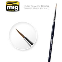 1 Premium Marta Kolinsky Round Brush von AMMO by MIG Jimenez