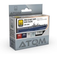 ATOM WWII US Navy Ships Basic Colors Set von AMMO by MIG Jimenez