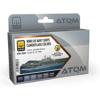 ATOM WWII US Navy Ships Camouflage colors Set von AMMO by MIG Jimenez