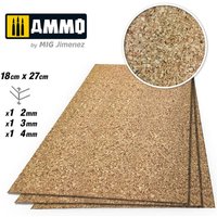 CREATE CORK Medium Grain Mix (2mm, 3mm and 4mm) - 1 pc. Each Size von AMMO by MIG Jimenez