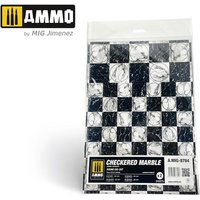 Checkered Marble. Round Die-cut for Bases for Wargames - 2 pcs. von AMMO by MIG Jimenez