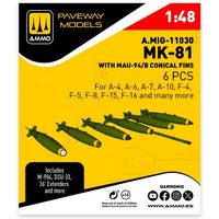MK-81 with MAU-94/B conical fin (6 pcs) von AMMO by MIG Jimenez