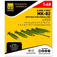 MK-82 with MAU-93/B conical fin (6 pcs) von AMMO by MIG Jimenez