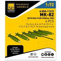MK-82 with MAU-93/B conical fin (6 pcs) von AMMO by MIG Jimenez