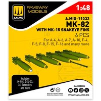 MK-82 with MK-15 Snakeye fin (6 pcs) von AMMO by MIG Jimenez