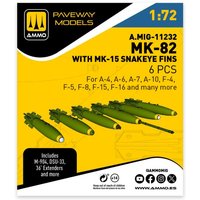 MK-82 with MK-15 Snakeye fin (6 pcs) von AMMO by MIG Jimenez