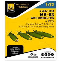 MK-83 with conical fin (4 pcs) von AMMO by MIG Jimenez