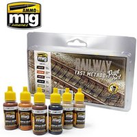 Railway Fast Method Paint Set von AMMO by MIG Jimenez