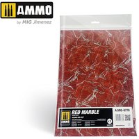Red Marble. Round Die-cut for Bases for Wargames - 2 pcs von AMMO by MIG Jimenez