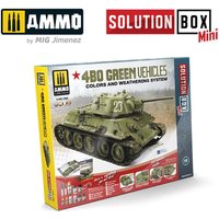 SOLUTION BOX MINI 11 - 4BO Russian Green Vehicles von AMMO by MIG Jimenez