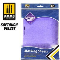 Softouch Velvet Masking Sheets (x5 sheets, 280mm x 195mm, adhesive) von AMMO by MIG Jimenez
