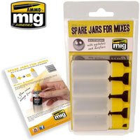 Spare Jars for Mixes (4 x 17mL jars with agitator and dosifier) von AMMO by MIG Jimenez