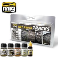 Wet Earth Tracks Weathering Set von AMMO by MIG Jimenez