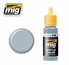 AMMO A.MIG-0059 Grey Acrylfarben (17 ml), Mehrfarbig von AMMO
