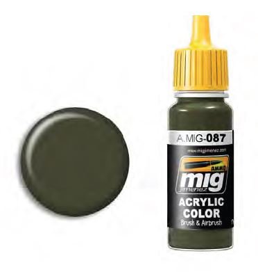 AMMO A.MIG-0087 RAL 6014 Gelboliv Acrylfarbe, 17 ml, Mehrfarbig von Mig Jimenez