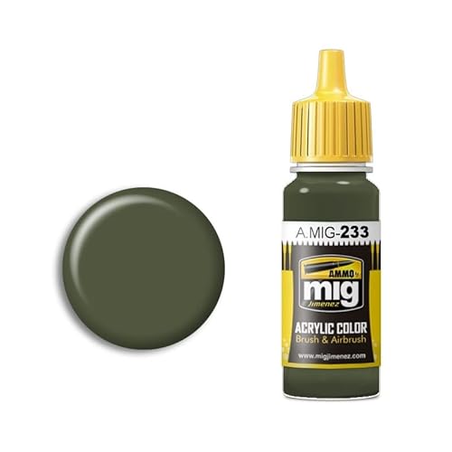 AMMO A.MIG-0233 Rlm 71 Dunkelgrün Acrylfarben (17 ml), Mehrfarbig von AMMO