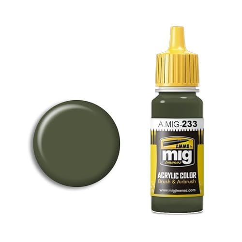 AMMO A.MIG-0233 Rlm 71 Dunkelgrün Acrylfarben (17 ml), Mehrfarbig von AMMO