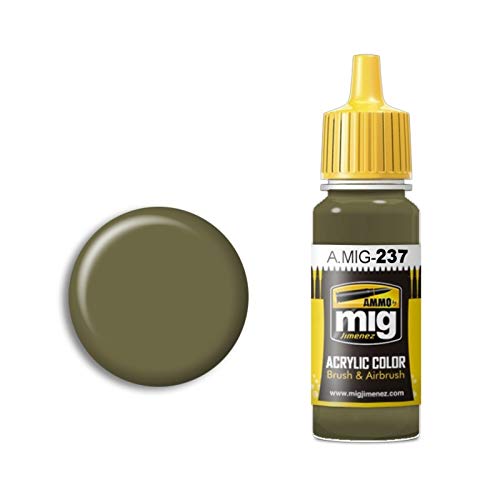 AMMO A.MIG-0237 Fs 23070 Acrylfarbe, Dunkles Olivgrün, 17 ml, Mehrfarbig von Mig Jimenez