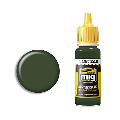 MIG A.MIG-0248 Ammo Rlm 80 Olivgrün Acrylfarben (17 ml), Mehrfarbig von Mig Jimenez