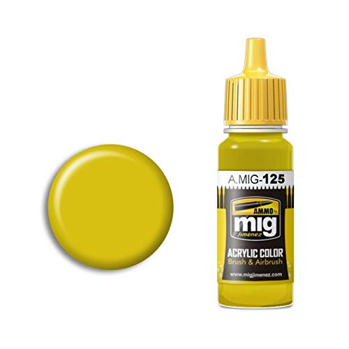AMMO MIG-0125 Goldgelb (Rlm04 Gelb) Acrylfarben (17 ml), Mehrfarbig von AMMO