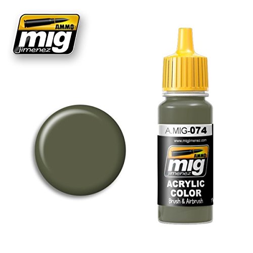 AMMO MIG-0074 Green Moss Acrylfarben (17 ml), mehrfarbig von Mig Jimenez