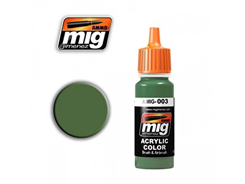 Ammo MIG-0003 RAL 6011 Resedagrün Acrylfarben (17 ml), mehrfarbig von Ammo