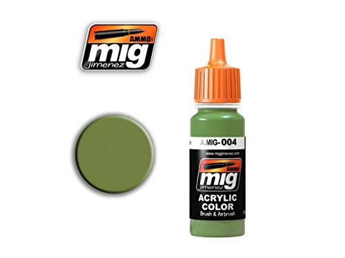 AMMO Resedagrün Acrylfarbe MIG-0004 RAL 6011 B (17 ml), mehrfarbig von Mig Jimenez