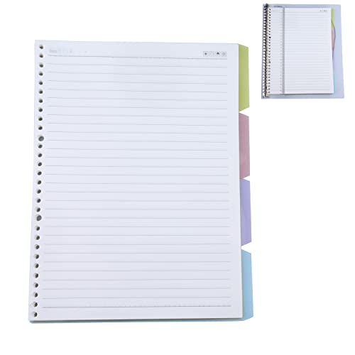 AMO HERMOSO 2 Packungen A4 Liniert Spiralblock Nachfüllbar, Nachfüllpapier für Spiral Notebook, 240 Seiten, 80 g/m² Notizbuch Refill Inserts Liniert AMO HERMOSO 2 Packungen A4 Liniert Spiralblock Nachfüllbar, Nachfüllpapier für Spiral Notebook, 240 Seiten, 80 g/m² Notizbuch Refill Inserts Liniert von AMO HERMOSO
