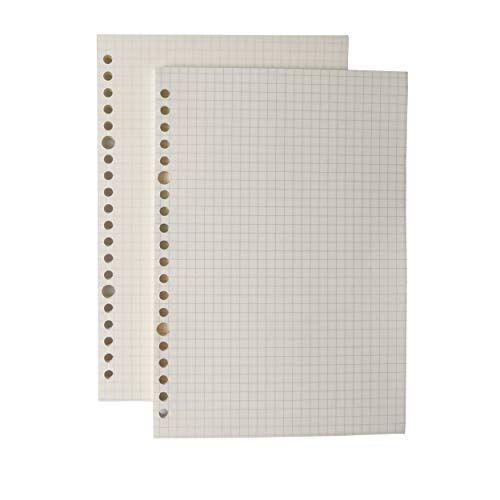 AMO HERMOSO 2 Packungen A5 Kariert Refill Papier für Spiralblock Notizblock, Kariert, Subject Notebook Squared Paper, 80gsm, 120 Blatt, 240 Seiten 20 Holes AMO HERMOSO 2 Packungen A5 Kariert Refill Papier für Spiralblock Notizblock, Kariert, Subject Notebook Squared Paper, 80gsm, 120 Blatt, 240 Seiten 20 Holes von AMO HERMOSO
