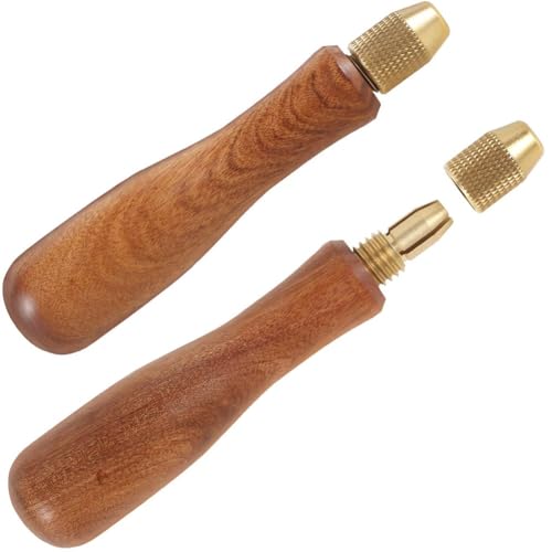 AMOYER 2 Stück/Set Holzfeilengriff, Griffersatzzubehör Metallkragen, Ergonomischer Holzgriff Für Feilenschraubendreher AMOYER 2 Stück/Set Holzfeilengriff, Griffersatzzubehör Metallkragen, Ergonomischer Holzgriff Für Feilenschraubendreher von AMOYER