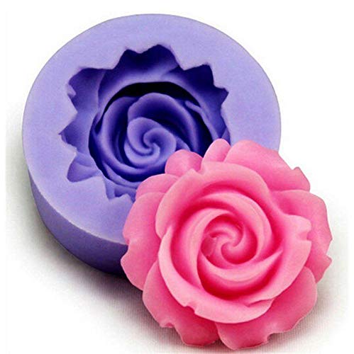 AMOYER Silikonform 3D-Rosen-Blumen-Fondant-Kuchen-Schokoladen-Zuckerfertigkeit-Dekoration-Form Multi Küchenhelfer Backen-Werkzeuge von AMOYER
