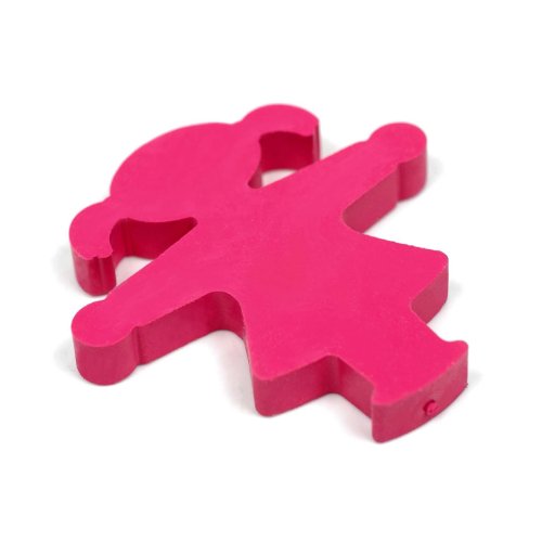 AMPELMANN Radiergummi - Fummel Lehrerin Ampelfrau rosa 4,9 x 5,5 cm von AMPELMANN