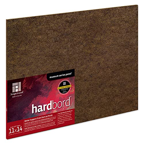 Ampersand Art Supply Hartfaserplatte Holzmalereiplatte: Museumsreihe Hardbord, Holz, 1/8 Zoll flaches Profil, 11" x 14" Ampersand Art Supply Hartfaserplatte Holzmalereiplatte: Museumsreihe Hardbord, Holz, 1/8 Zoll flaches Profil, 11" x 14" von AMPERSAND ART SUPPLY