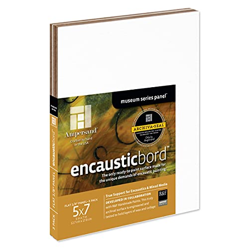 Ampersand Art Supply Holz-Malplatte: Museumsserie, Encausticbord, 0,3 cm Tiefe 3, 12,7 x 17,8 cm, 3 Stück Ampersand Art Supply Holz-Malplatte: Museumsserie, Encausticbord, 0,3 cm Tiefe 3, 12,7 x 17,8 cm, 3 Stück von AMPERSAND ART SUPPLY