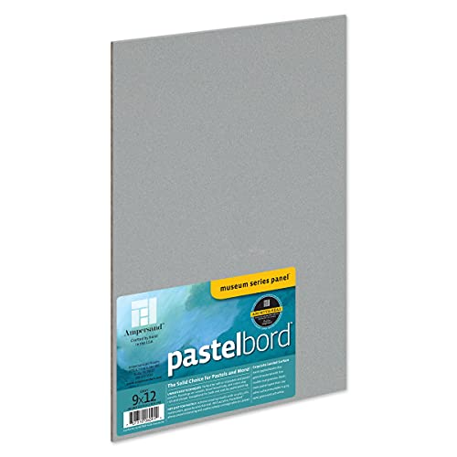 Ampersand Art Supply PB09 Pastel Painting Panel: Museum Series Pastelbord, Grau – 1/8 Zoll Tiefe, 9x12 von AMPERSAND ART SUPPLY