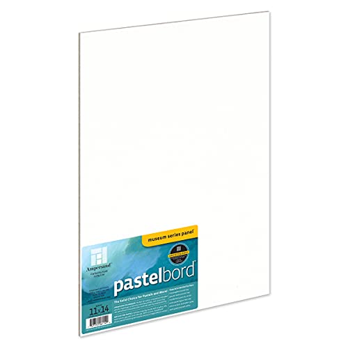 Ampersand Art Supply PBW11 Pastellmalerei-Panel: Museum Series Pastelbord, Papier, Acryl, Weiss/opulenter Garten, 11" x 14" von AMPERSAND ART SUPPLY
