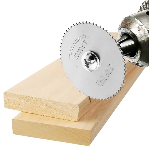AMSAMOTION Hochgeschwindigkeitsstahlklingen für Multifunktionswerkzeuge für Rotationswerkzeug; 8 kleine Kreissägestahlklingen für das Schneiden von Holz, Kunststoff und Metall von AMSAMOTION