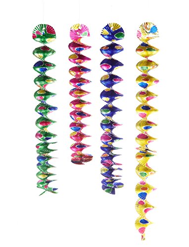 Girlande Rotorspirale Konfetti - Ø 5 cm x 60 cm, 4er Pack Girlande Rotorspirale Konfetti - Ø 5 cm x 60 cm, 4er Pack von amscan