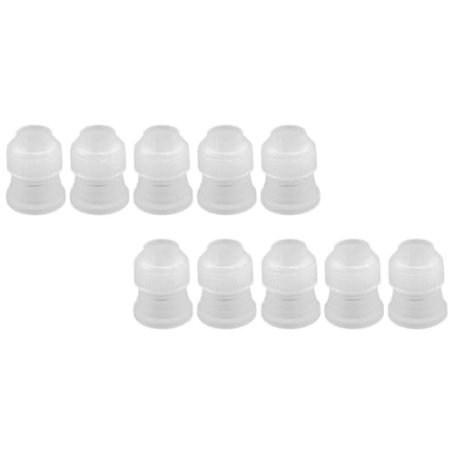 AMSLSIU 10 Stück Zuckerguss Tüllen Adapter, Dekoration, Koppler, Dessert, wiederverwendbar, Keks, Cupcake Anschluss, Fondant Konverter AMSLSIU 10 Stück Zuckerguss Tüllen Adapter, Dekoration, Koppler, Dessert, wiederverwendbar, Keks, Cupcake Anschluss, Fondant Konverter von AMSLSIU