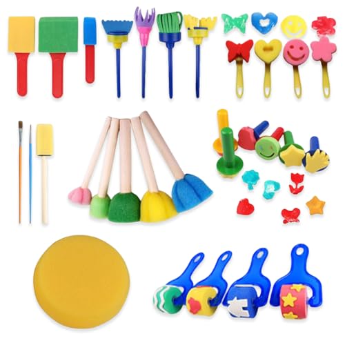 AMSLSIU 30 Stück Kinder Malschwamm Pinsel Zeichnen Lernroller Lernen Kunstspielzeug Kindergarten Kreativität Spielzeug Geschenke AMSLSIU 30 Stück Kinder Malschwamm Pinsel Zeichnen Lernroller Lernen Kunstspielzeug Kindergarten Kreativität Spielzeug Geschenke von AMSLSIU
