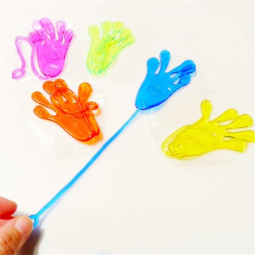 AMSLSIU 50 Teile/Satz Klebrigkeit Wand Mann Humanoiden Spielzeug Aus Spezialkleber Auf Glattem Glas Oder Wänden TPR Sticky Music , Klebrige Hand von AMSLSIU