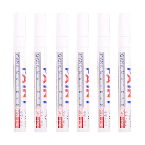 AMSLSIU 6 paket/los Reifen Farbe Marker Stift Glattes Schreiben Und Große Auswahl Von Oberflächen Kunststoff Reifen Farbe Marker Stift Set Marker Stifte, Weiß AMSLSIU 6 paket/los Reifen Farbe Marker Stift Glattes Schreiben Und Große Auswahl Von Oberflächen Kunststoff Reifen Farbe Marker Stift Set Marker Stifte, Weiß von AMSLSIU