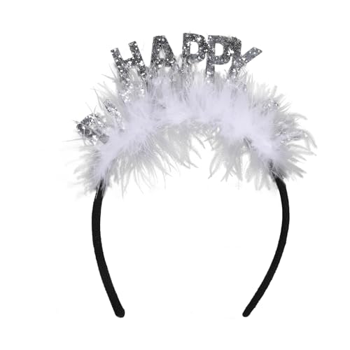 AMSLSIU Alles Gute zum Geburtstag Stirnband kreative Dekoration für freudige Party langlebig und robust Geburtstag Krone liefert Hut, Silber, 1 Stück, 7.8 Zoll AMSLSIU Alles Gute zum Geburtstag Stirnband kreative Dekoration für freudige Party langlebig und robust Geburtstag Krone liefert Hut, Silber, 1 Stück, 7.8 Zoll von AMSLSIU