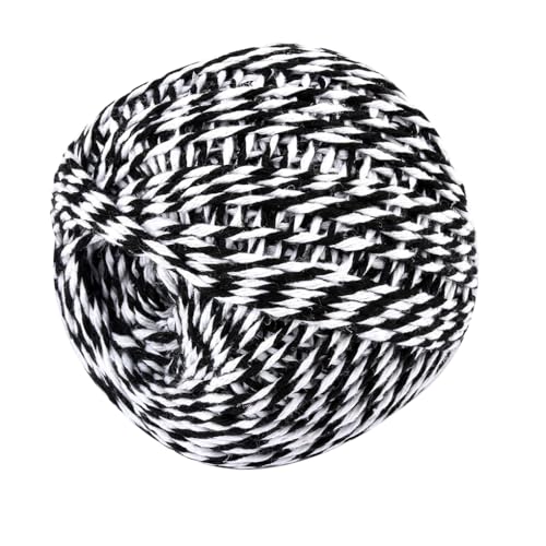 AMSLSIU Baumwollfaden Gewebe Socken Kleidung Hüte Kleidung Üben Requisite Nähseil Mehrfarbig 100 Meter für Anfänger DIY Seile, schwarz + weiß AMSLSIU Baumwollfaden Gewebe Socken Kleidung Hüte Kleidung Üben Requisite Nähseil Mehrfarbig 100 Meter für Anfänger DIY Seile, schwarz + weiß von AMSLSIU