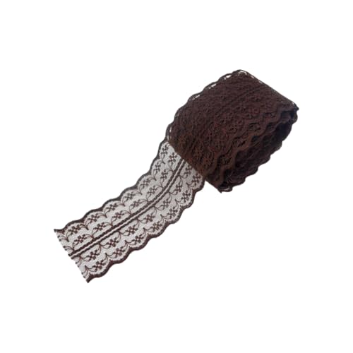 AMSLSIU Eigener Stil mit weißem Häkelspitzenband für verschiedene Kleidungsmuster. Eine Vielzahl von Farben ist frei kombinierbar, Kaffee AMSLSIU Eigener Stil mit weißem Häkelspitzenband für verschiedene Kleidungsmuster. Eine Vielzahl von Farben ist frei kombinierbar, Kaffee von AMSLSIU
