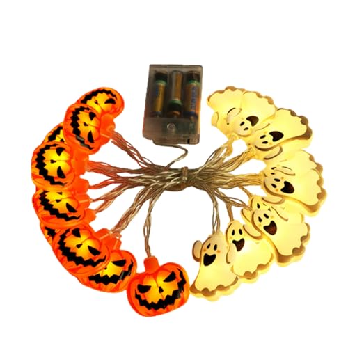 AMSLSIU Einfach zu installierende Halloween Lichterkette für den Außenbereich, Kunststoff Feiertagsdekoration, LED Lichter, Kürbis Lichterkette, Gemischt 3 AMSLSIU Einfach zu installierende Halloween Lichterkette für den Außenbereich, Kunststoff Feiertagsdekoration, LED Lichter, Kürbis Lichterkette, Gemischt 3 von AMSLSIU