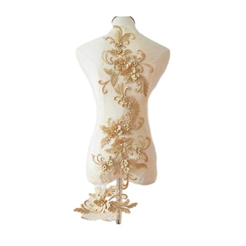 AMSLSIU Modische Kleidung, atemberaubende Spitzen Applikations Patches, Kleidung, geeignet für Performance Kleider, Applikationen Spitzenkleid, Gold AMSLSIU Modische Kleidung, atemberaubende Spitzen Applikations Patches, Kleidung, geeignet für Performance Kleider, Applikationen Spitzenkleid, Gold von AMSLSIU