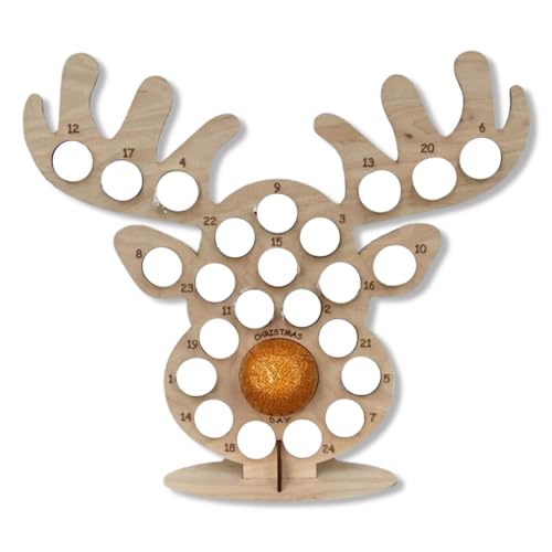 AMSLSIU Rustikaler Weihnachts Adventskalender aus Holz, nachfüllbar, unvollendet, Schokoladenregal, Dekoration, Ornament, Miniatur, Frauen, Kinder, Nr.02 AMSLSIU Rustikaler Weihnachts Adventskalender aus Holz, nachfüllbar, unvollendet, Schokoladenregal, Dekoration, Ornament, Miniatur, Frauen, Kinder, Nr.02 von AMSLSIU