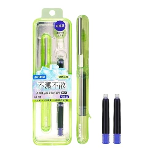 AMSLSIU Tintenstift mit rutschfestem Griff für kreative Kalligraphie Enthusiasten, nachfüllbarer Tintenstift aus Kunststoff, generisch, Füllfederhalter, Schreiben, Typ+1 von AMSLSIU